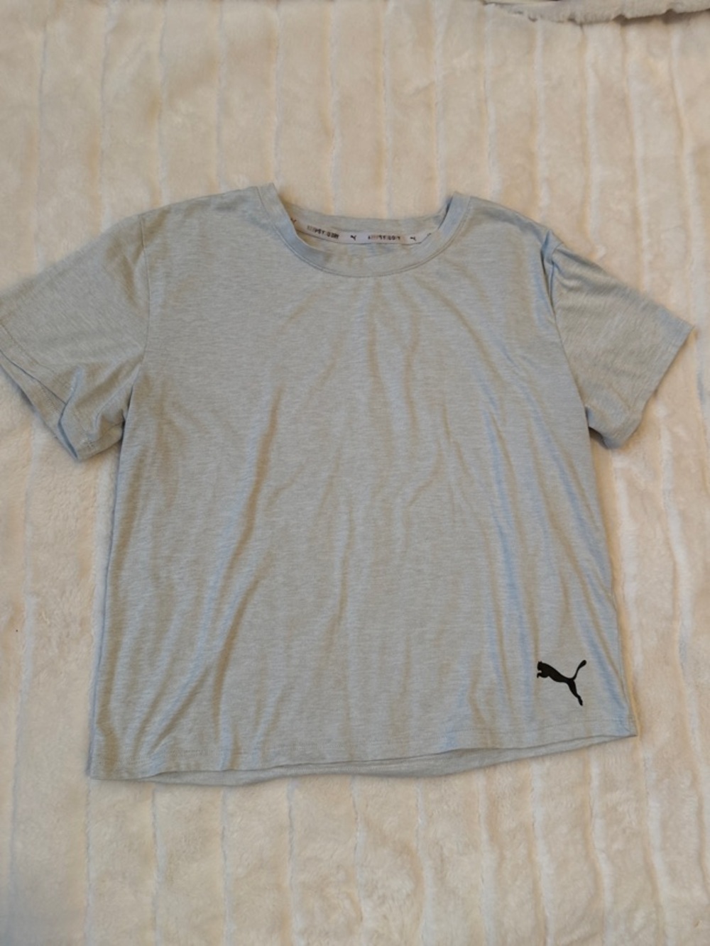 Puma Light Gray V-Neck Shirt